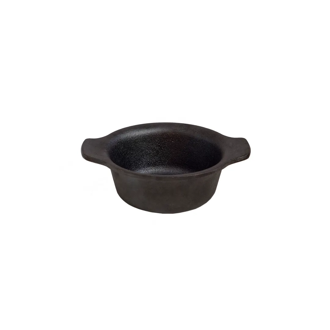 Browne USA 573760 Mini Casserole, 9.5 Oz., 5-4/5" Dia., Cast Iron, Black Non‑Stick, PFOA/PTFE‑Free