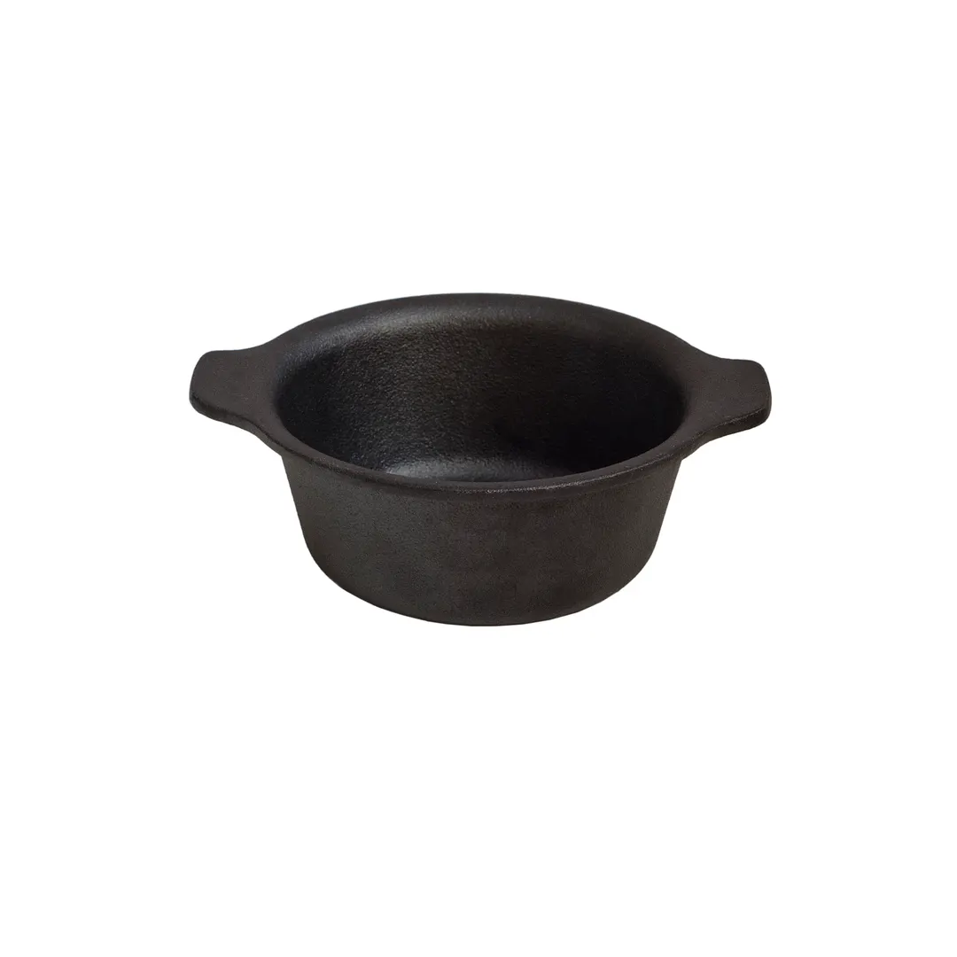 Browne USA 573762 16 oz Casserole, 6‑3/5" Dia Cast Iron, Black Non‑Stick, Oven Safe, PFOA/PTFE‑Free