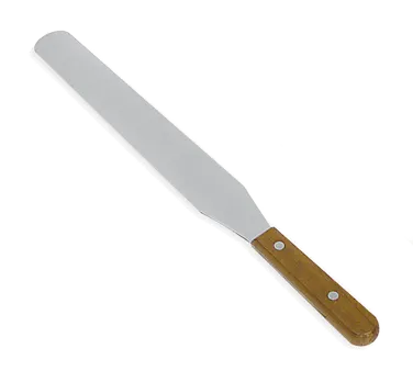 Browne USA 573830 Icing Spatula, 10" Blade, 1½" OAL, 18/8 Steel Blade, Wood Handle, Brown Finish
