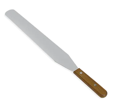 Browne USA 573832 - Icing Spatula, 12" Blade, 18/8 Stainless Steel, Walnut Wood Handle, Brown