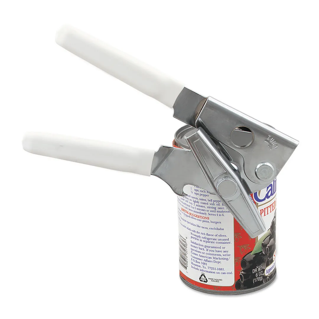 Browne USA 574058 Swing‑A‑Way Manual Portable Can Opener 7" Chrome Rotary Knife Gear‑Op Cap Remover