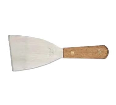 Browne USA 574313 Grill Scraper – 8" OAL, 3" Wide Stainless Steel Blade, Riveted Tang, Hardwood Handle