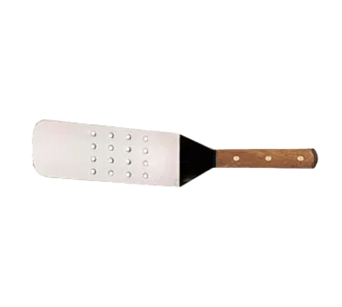 Browne USA 574314P - 14½" OAL Perforated Stainless Turner, 8" Blade, Tang, Hardwood Handle