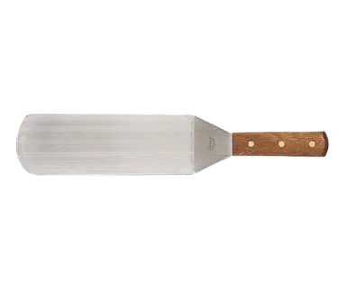 Browne USA 574317 - 13" Stainless Steel Turner, 6" Blade x 3" Width, Rivets, Wood Handle
