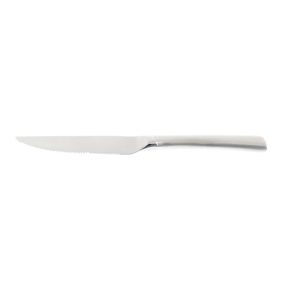 Browne USA 574344 - Tournedo 9½" Steak Knife Forged SS Hollow Hdl Ser Pt Blade Mir Bolster Sat 8‑9"