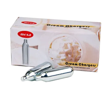 Browne USA 574357 Whipped Cream Dispenser Cartridge Charger, 8g Nitrous Oxide N2O - 1/Box