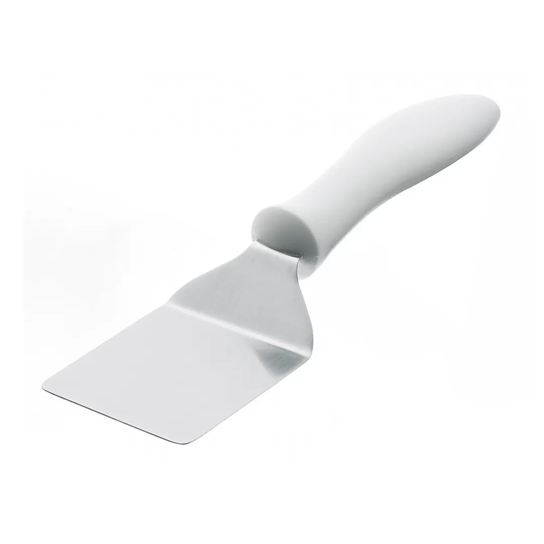 Browne USA 574363 - Turner, 2.5" x 2.5" Carbon Steel Blade, 5" White Nylon Handle, NSF