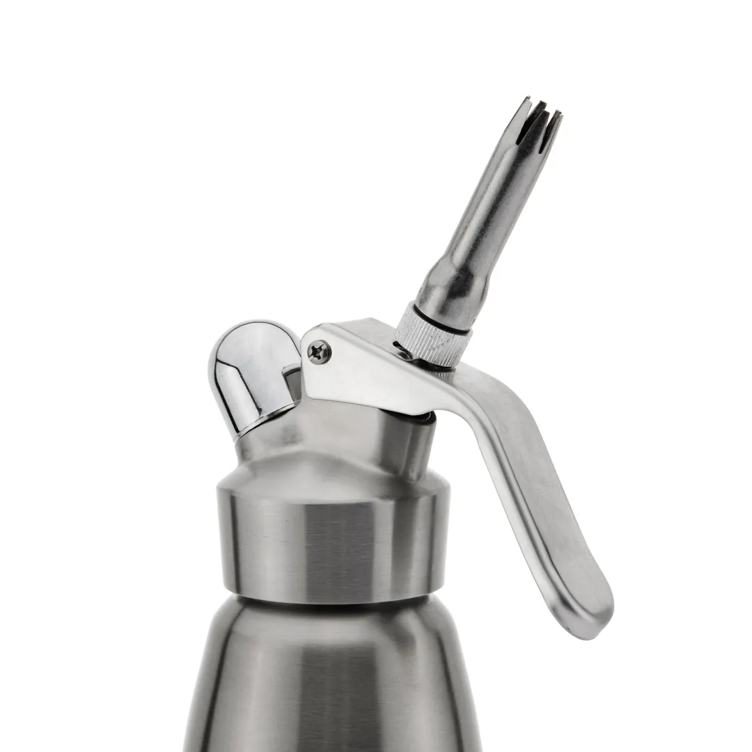 Browne USA 574410 Whipped Cream Dispenser – 1 Qt (32 oz),4‑1/8" × 15" H, SS, 2 Cartridges (No Cart)
