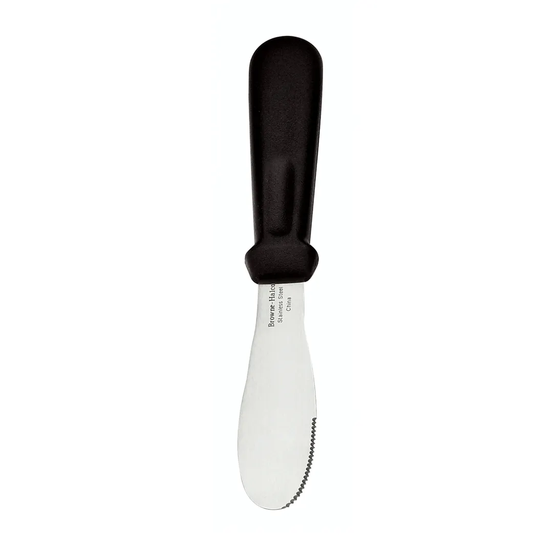 Browne USA 5744312 Sandwich Spreader, 9-1/2" OAL, 4" Stainless Steel Blade, Black Handle, 3-5" Blade