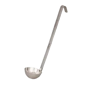 Browne USA 574702 Ladle, 2-5 Oz, 10"-11", Two‑Piece Stainless Steel, Hooked Handle, Satin