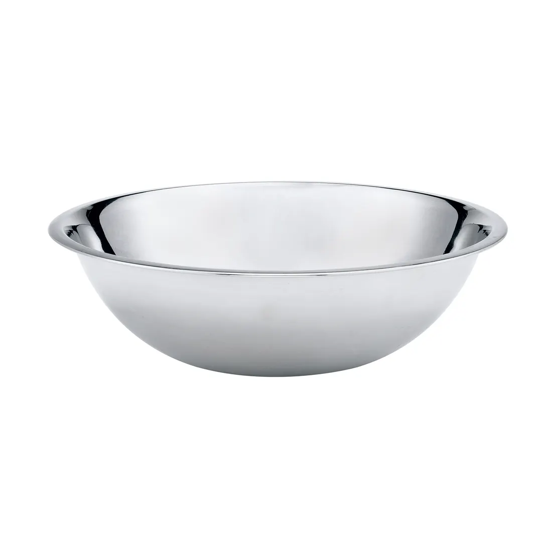Browne USA 574970 - 20 Qt Mixing Bowl, 19" Diameter, Stainless Steel, Mirror, Rolled Edge