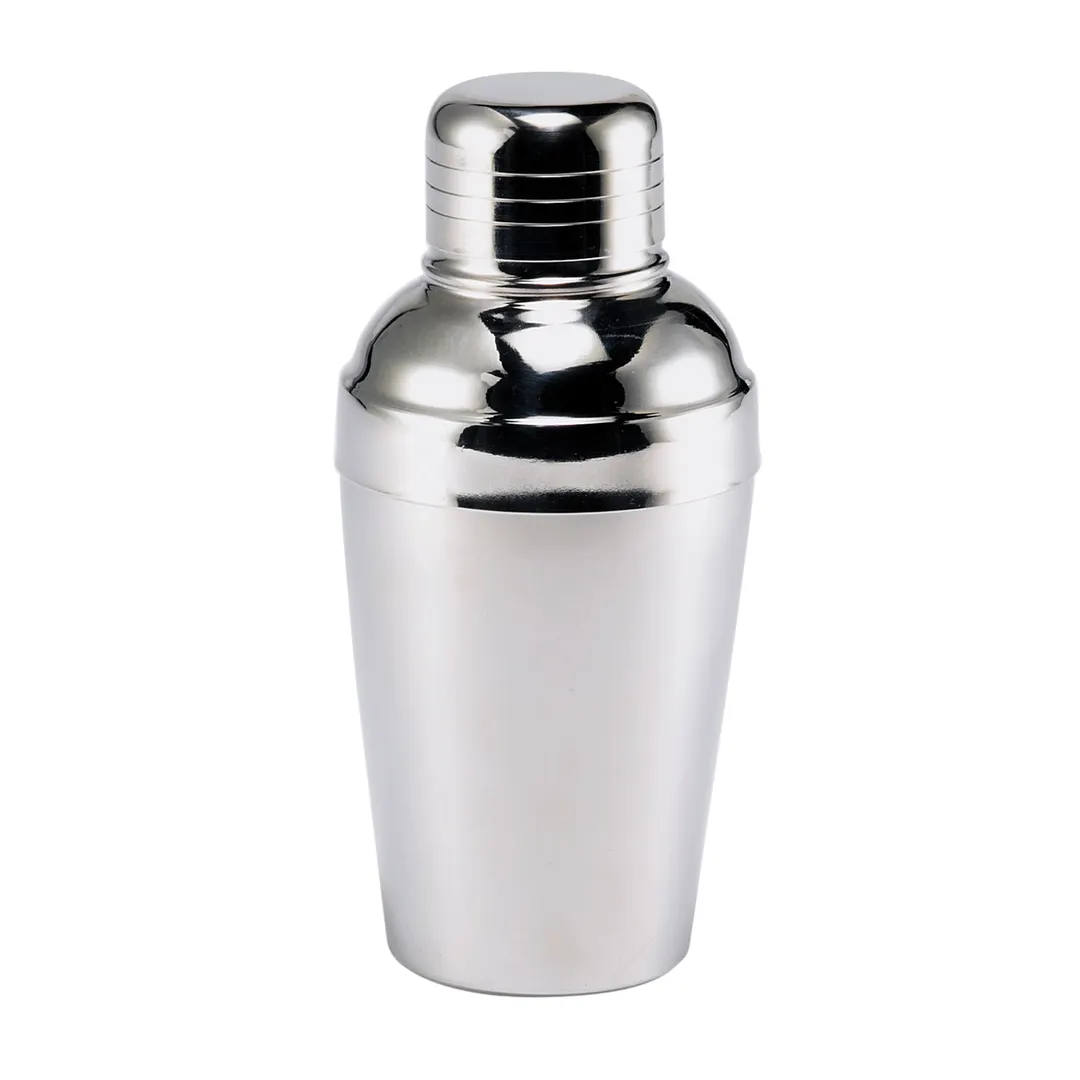 Browne USA 57502 3‑Pc Cocktail Shaker Set, 8 Oz, 2.7" Dia x 6" H, Stainless Steel, Satin‑Finish