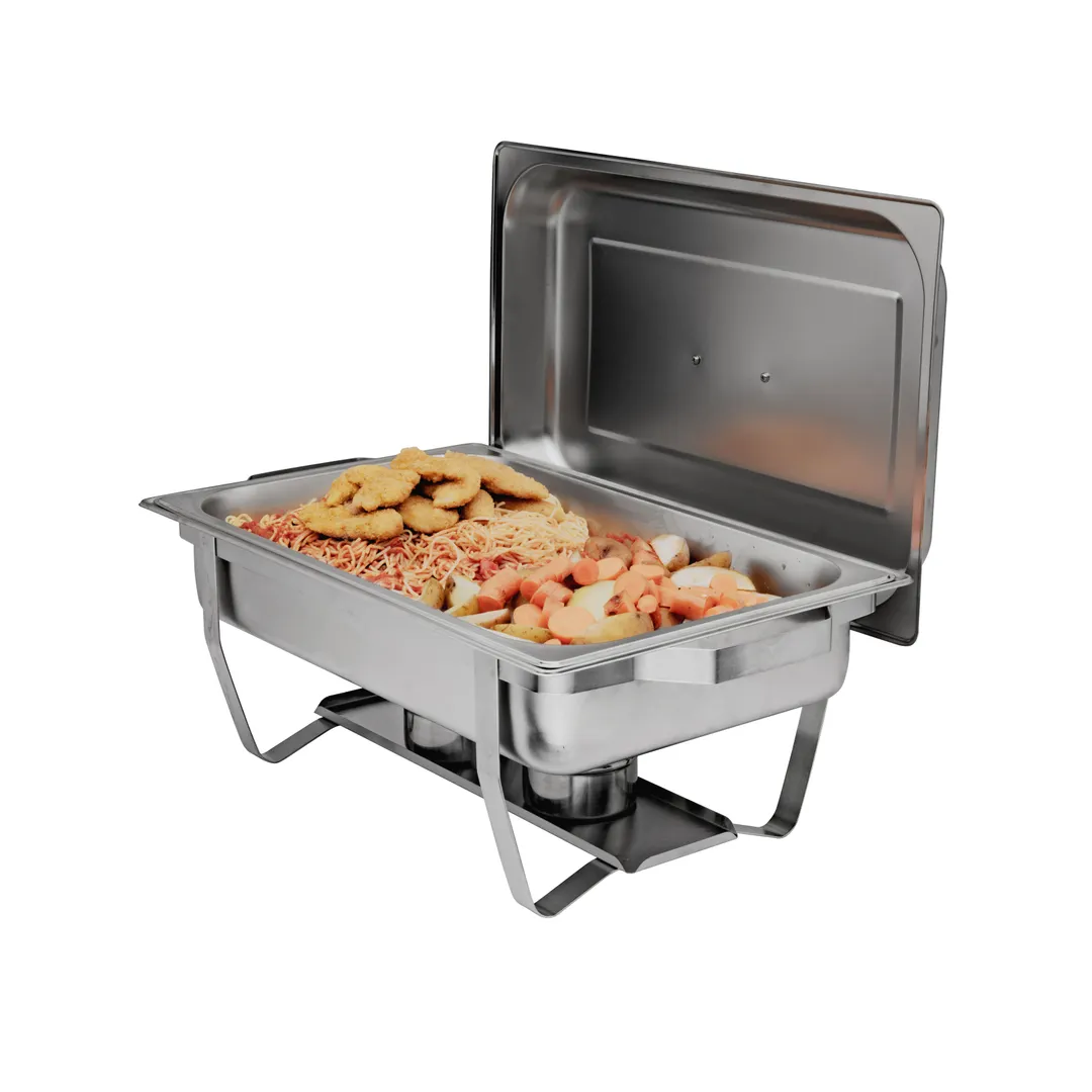 Browne USA 575126 Chafing Dish, 9-Qt Rectangular Stainless, 23-3/5" x 13-4/5" x 12-3/5" H