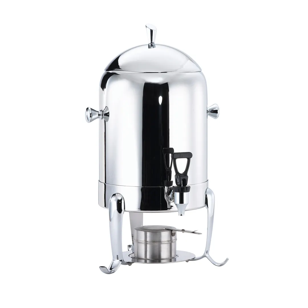 Browne USA 575173 Chafer Urn, 11‑12 Qt, 12×12‑½×20" Stainless Steel Mirror, Canned Heat, Cup, Faucet