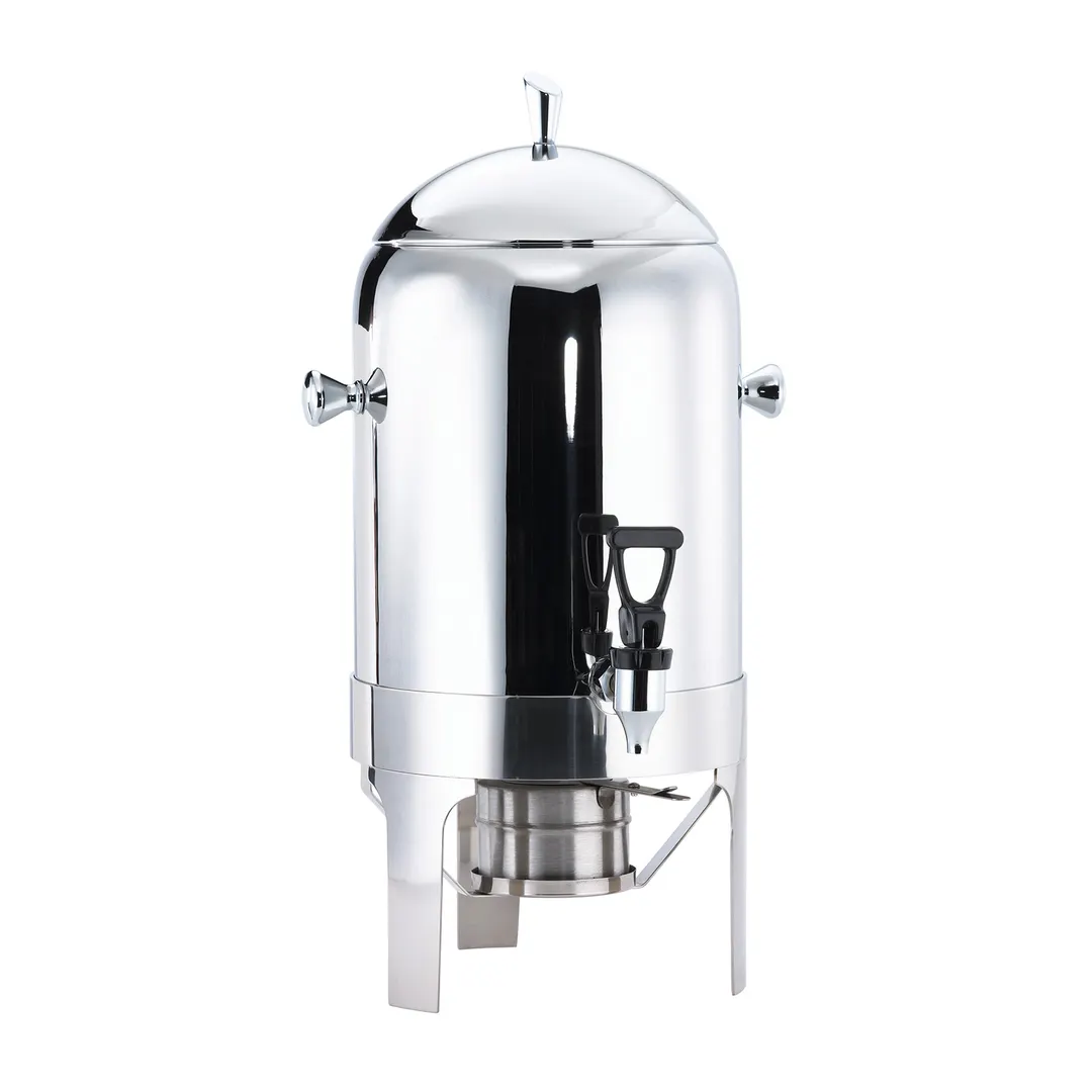 Browne USA 575178 Coffee Urn, 11-12 Qt, 12" x 12-1/2" x 20" Steel, Canned Heat, Hands‑Free Tap