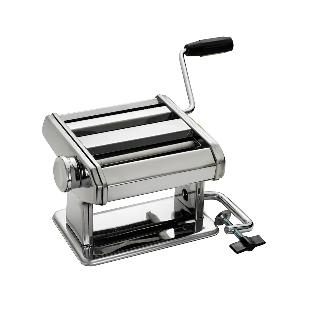 Browne USA 575205 Pasta Machine 7-1/2" x 7-1/2" x 5" Countertop Manual Rollers S/J Blades Stainless