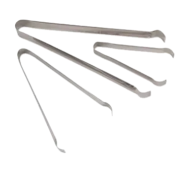 Browne USA 57531 Pom & Ice Tongs - 9" Length, One-Piece, 0.7 mm Stainless Steel Kitchen Utensil