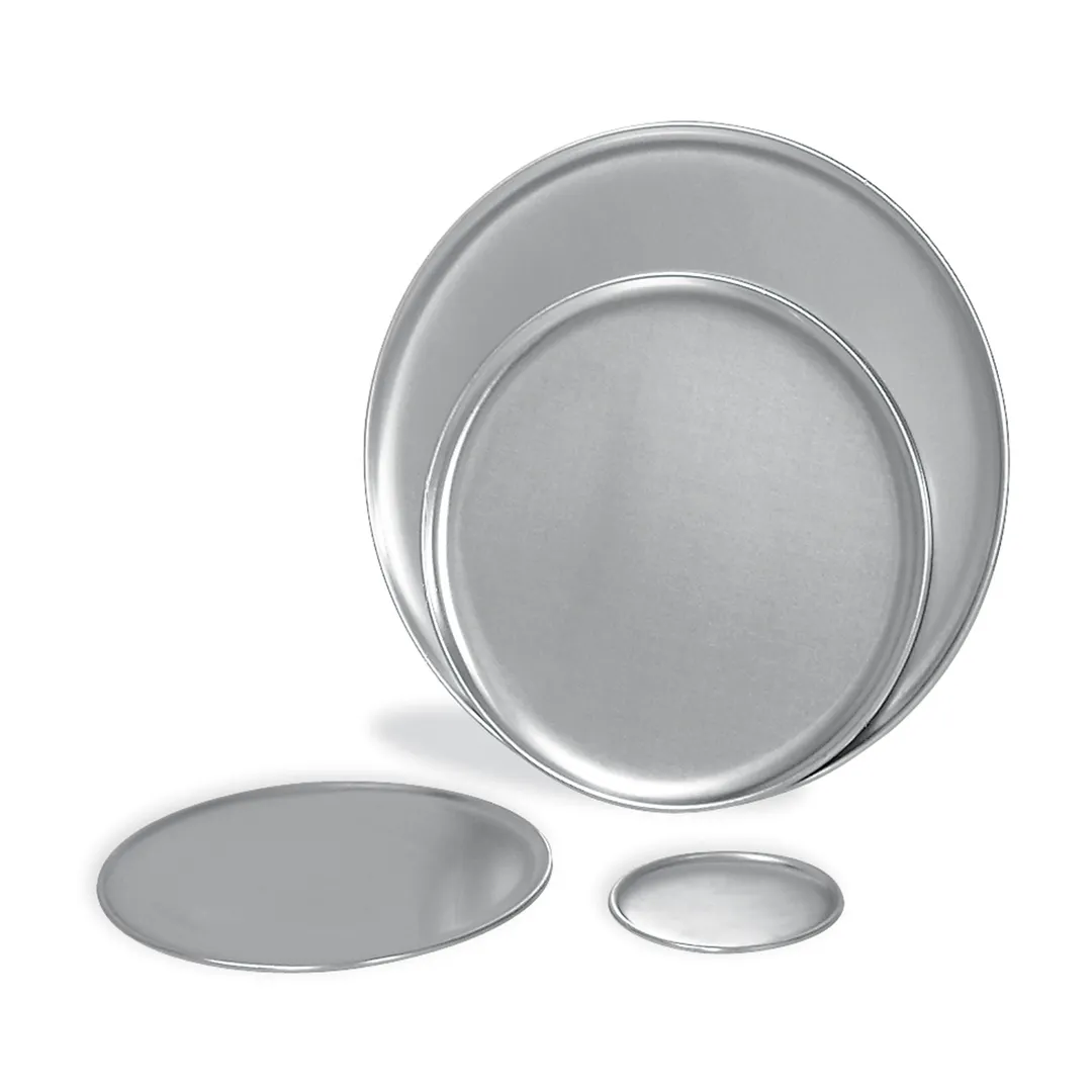 Browne USA 575315 Pizza Pan – 15" Round Coupe, Solid Aluminum, 18‑Gauge 1.0mm Thickness, 14‑15" Size