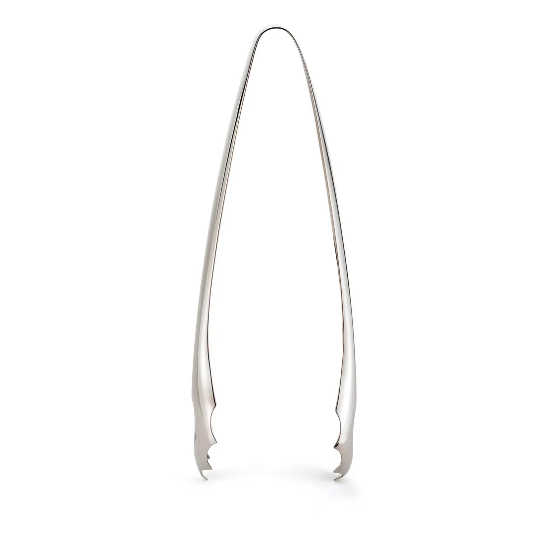 Browne USA 57540 Eclipse Bar Tongs – 7" Pom & Ice Tongs, 18/8 Stainless Steel, Mirror
