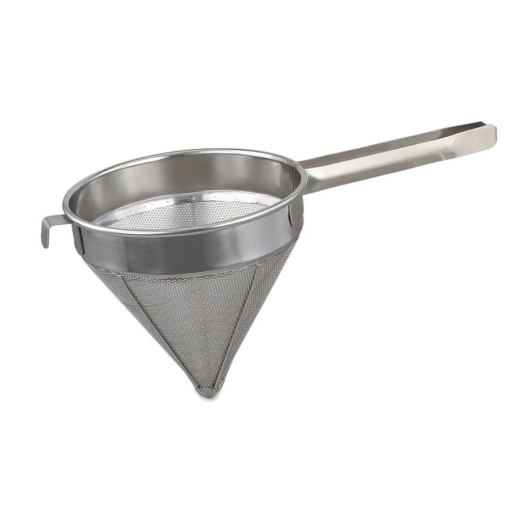 Browne USA 575409 China Cap Strainer, 2-4/5 Qt, 9" Bowl, Fine Mesh, Handle, 18/8 Stainless Steel