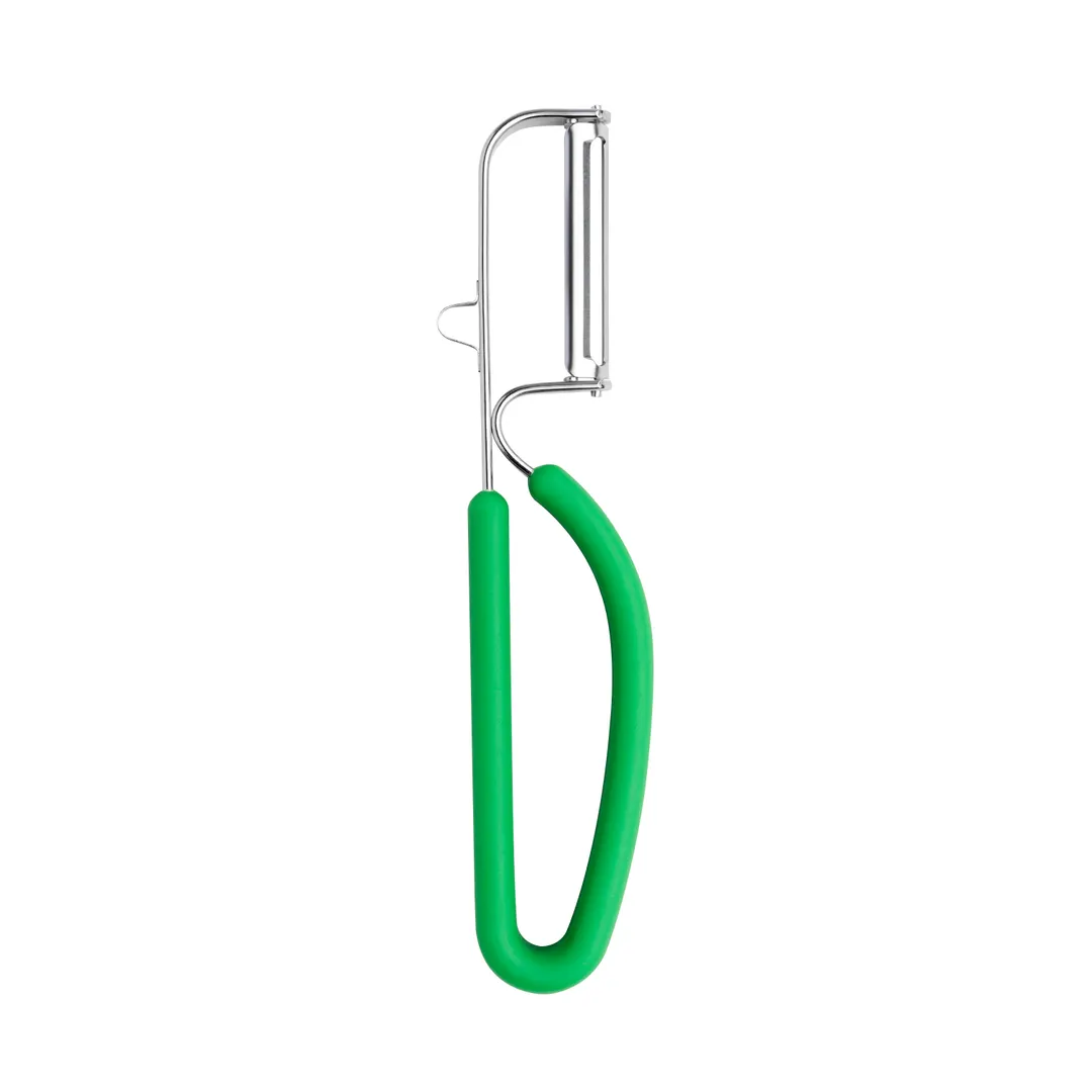 Browne USA 575435 Vegetable Peeler, 1" Stainless Blade, Edge, Protector, Cutter, Soft TPE Handle