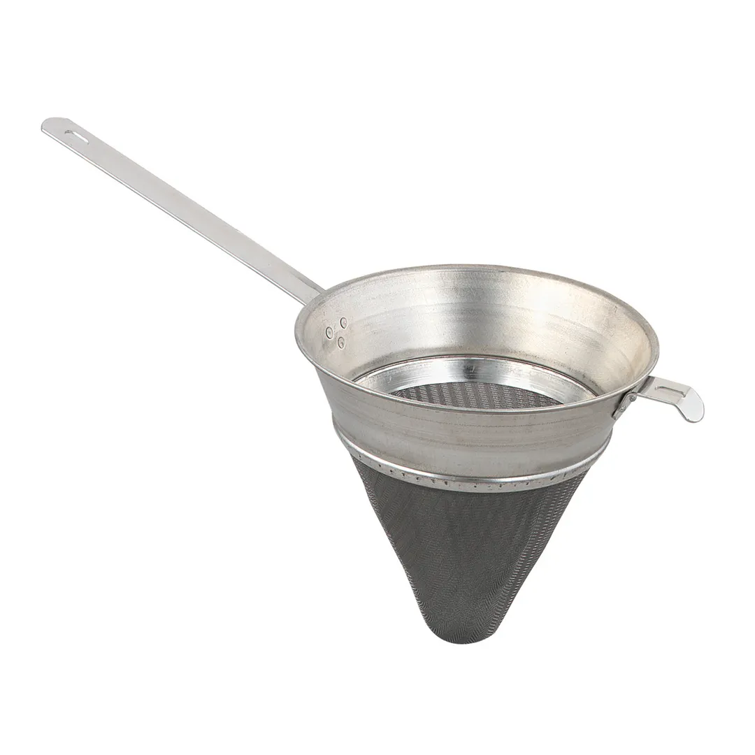 Browne USA 575515 China Cap Bouillon Strainer, 2-1/4 Qt, 8" Bowl, Fine Mesh, Stainless Steel, Hook