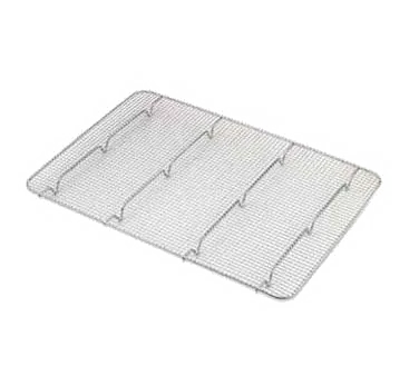 Browne USA 575519 Wire Pan Rack Grate, Full‑Size 24" x 16" x 1‑3/10" Footed, Nickel‑Plated Wire Mesh