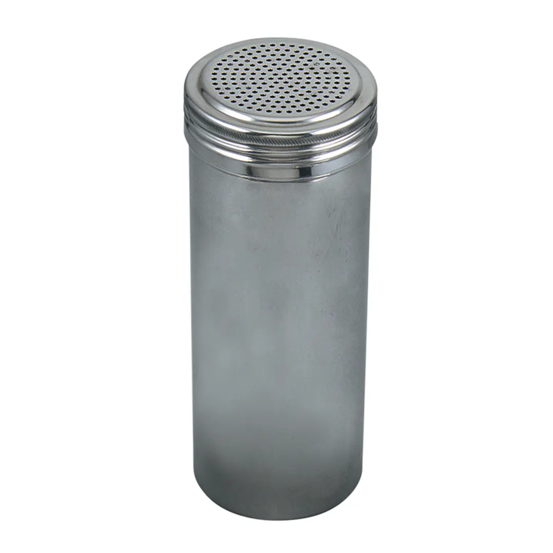 Browne USA 575675 Dredge, 22‑Oz Stainless Steel Shaker, 2‑3/4" Dia x 7‑1/2" H, Lid, 1.9 mm Holes
