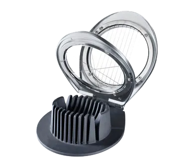 Browne USA 575685 Egg Slicer 4-1/2" x 3-1/2" Steel Wires/Pin, RubCoat Guides, Slip‑Base, Nickel‑Zinc