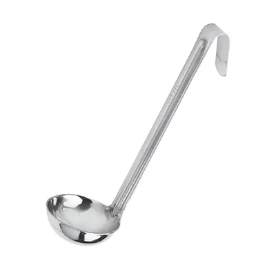 Browne USA 575726 Demi Ladle, 0.5 oz, 4.8" Length, Stainless Steel, Grooved Handle, 1 mm Thickness
