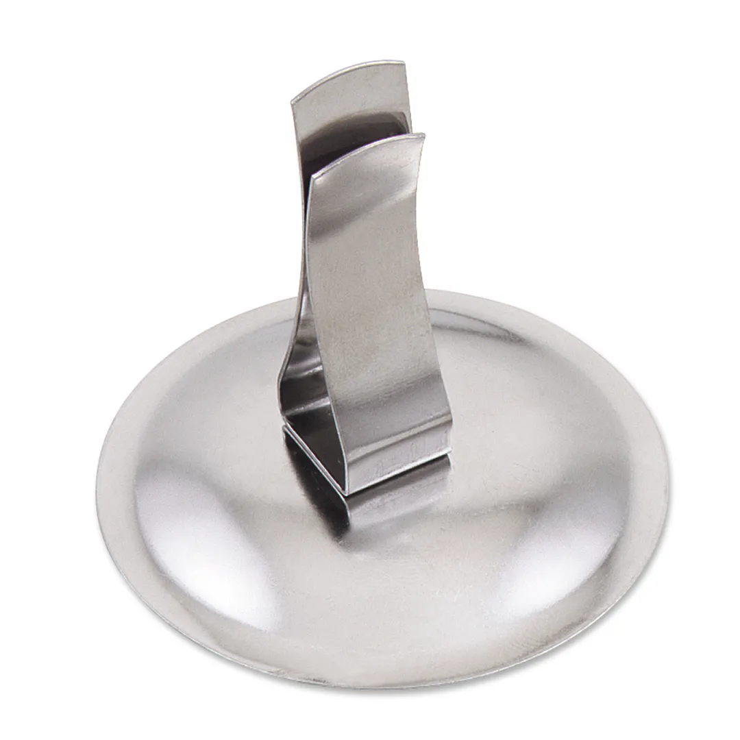 Browne USA 57595 Menu Card Holder – 2‑3/10" Base, 2" H, 1‑4" W, Steel Spring Clip, Under‑3" Height
