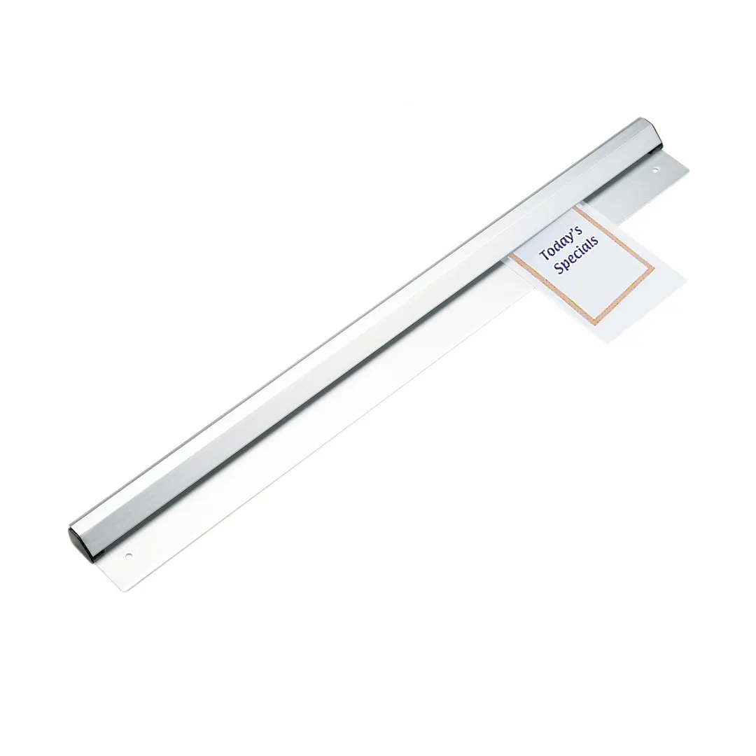 Browne USA 576524 Check Minder Ticket Holder Bar, 24" x 3-1/2", Aluminum, Aluminum