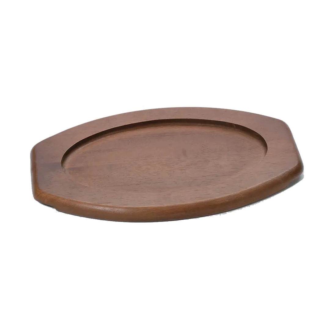 Browne USA 5811061 Steak Platter Underliner, Oval 8-3/10" x 12" Hardwood, Kiln‑Dried, Fits 5811561