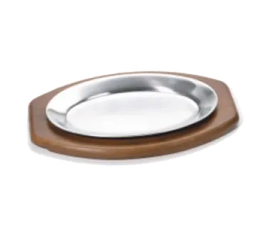 Browne USA 5811562 Oval Steak Platter, 8" x 11-1/2" Aluminum, Fits 62WU/5811062, No Handle