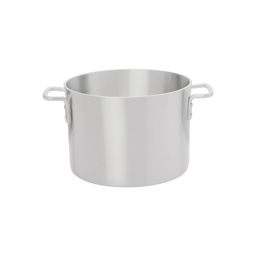 Browne USA 5813320 20 Qt Sauce Pot, 12-1/2" x 9", Aluminum Natural, Riveted Handles, No Lid