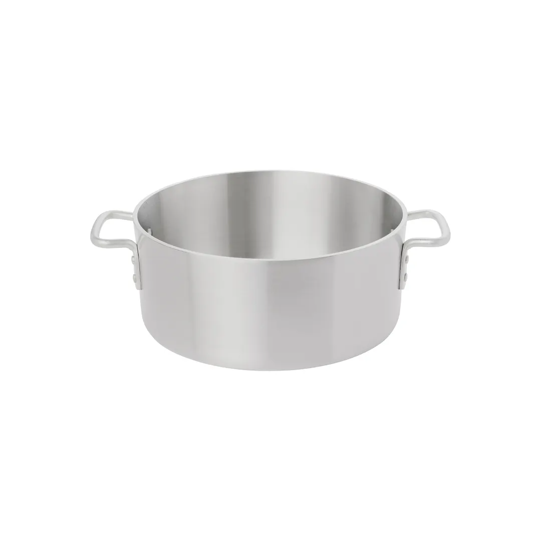 Browne USA 5813415 Thermalloy Brazier Pan, 15‑20 Qt 13‑1/2" Aluminum Natural, Riveted Handles