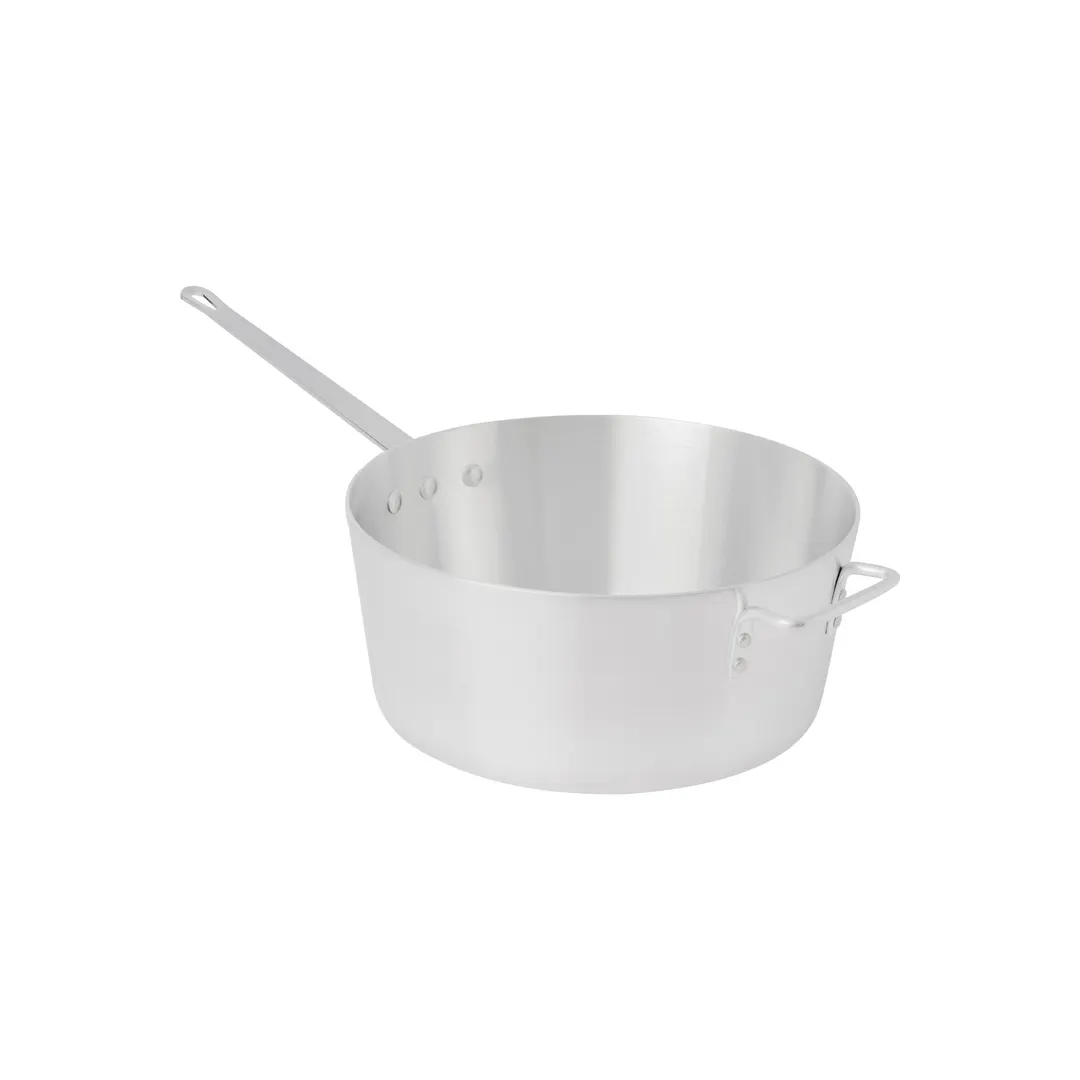 Browne USA 5813911 Tapered Sauce Pan, 10-1/4 Qt 12-3/10" Dia x 5.5" H, Aluminum, Handle
