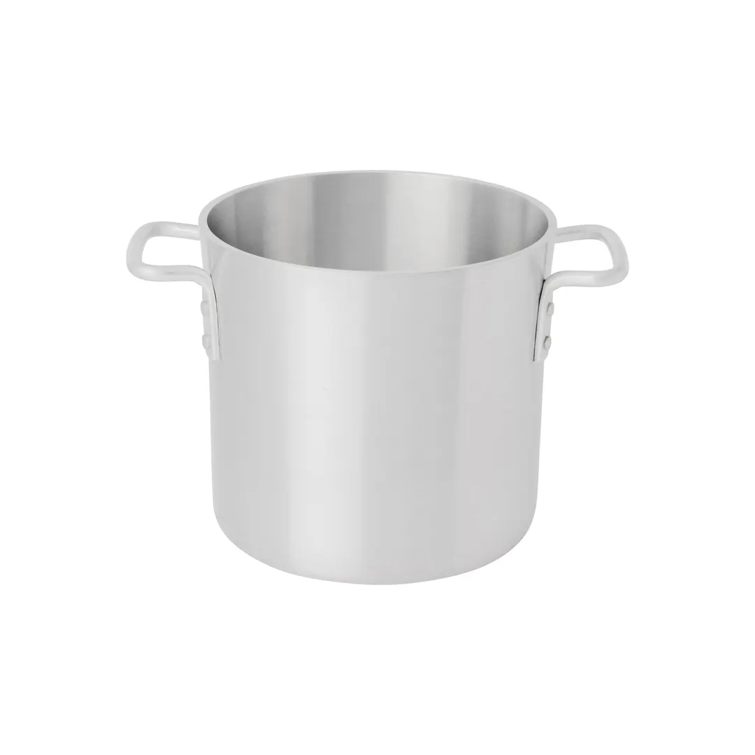 Browne USA 5814108 Thermalloy 8‑Qt Stock Pot, 9" x 7‑1/2" Aluminum, Handles, NSF, Multi‑Fuel