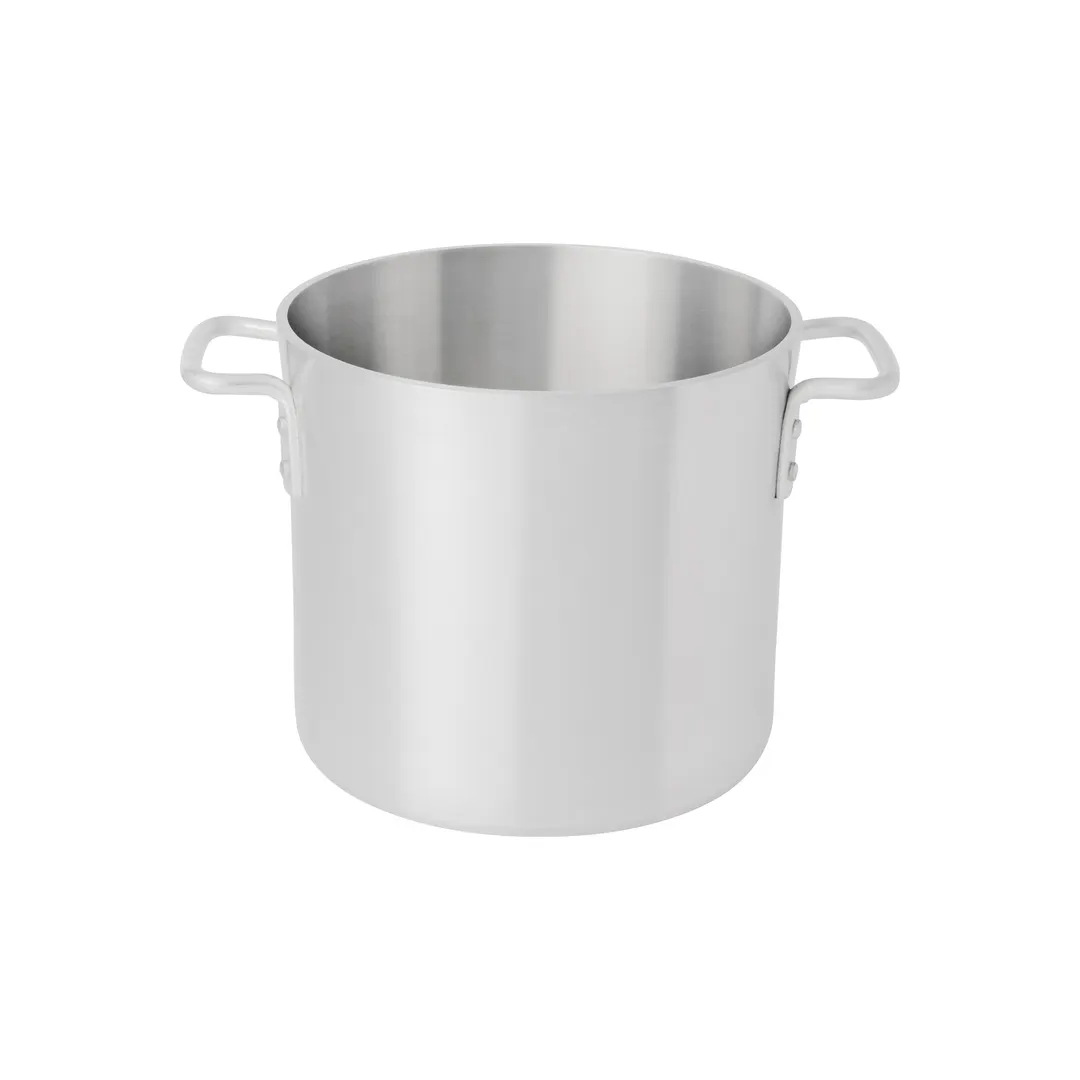 Browne USA 5814116 Thermalloy 16‑Qt Stock Pot, 11" x 9‑4/5" Aluminum, Handles, Multi‑Fuel
