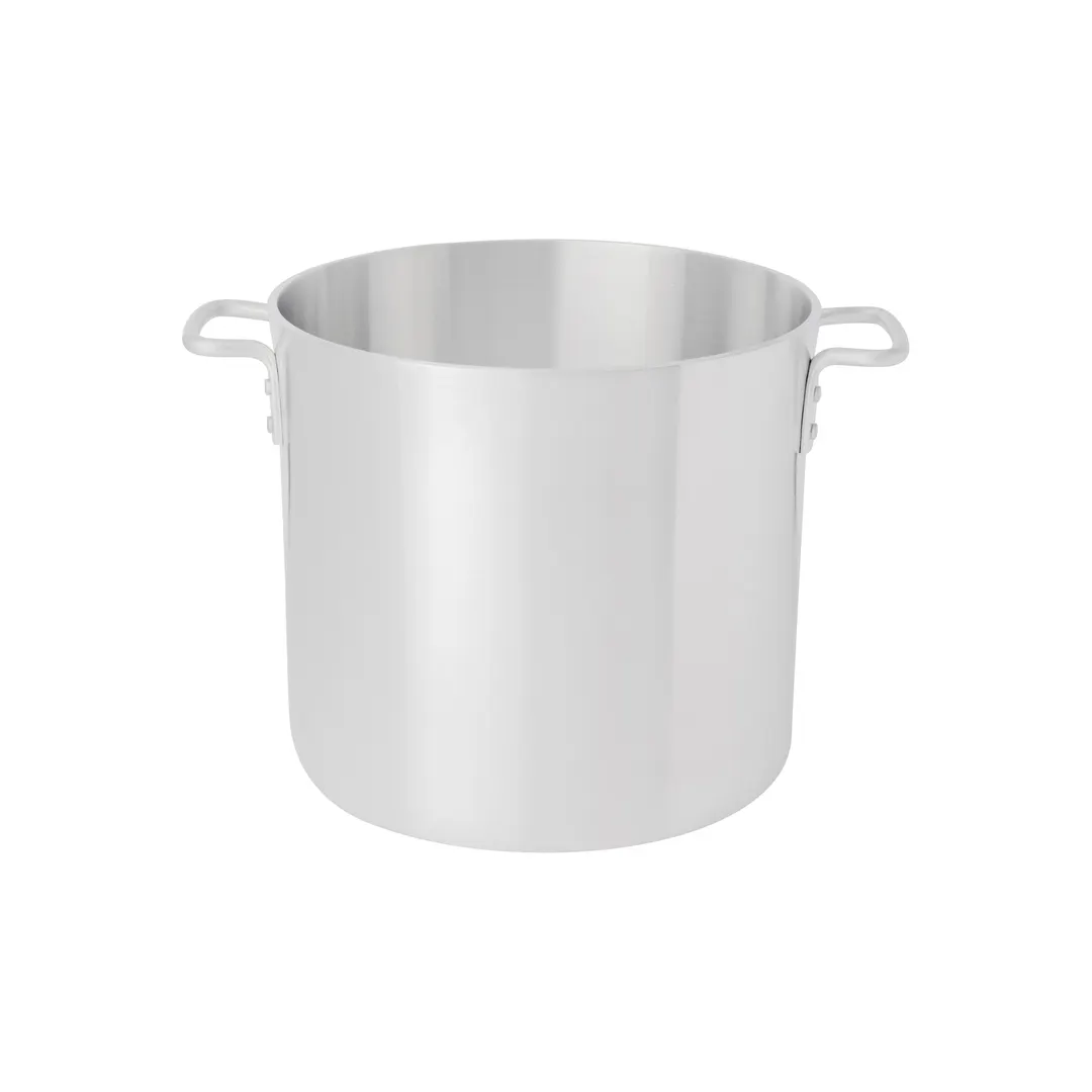 Browne USA 5814132 32‑Qt Stock Pot, 13‑4/5" x 12‑1/2", 2‑Gauge Al, Handles, NSF