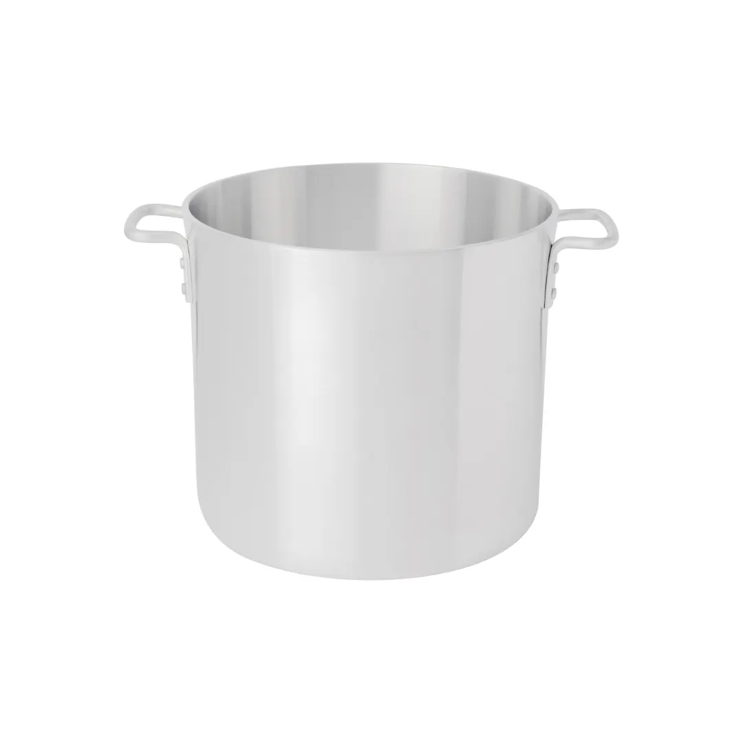 Browne USA 5814140 Thermalloy 40‑Qt Stock Pot, 14‑1/2" x 14‑1/4", 2‑Gauge Aluminum, Handles, NSF