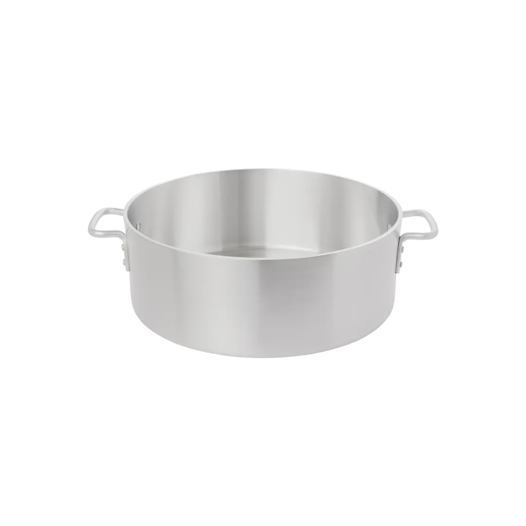 Browne USA 5814424 Thermalloy Brazier, 17" x 6.3" 24‑Qt Aluminum, Riveted Handles, Multi‑Fuel, NSF
