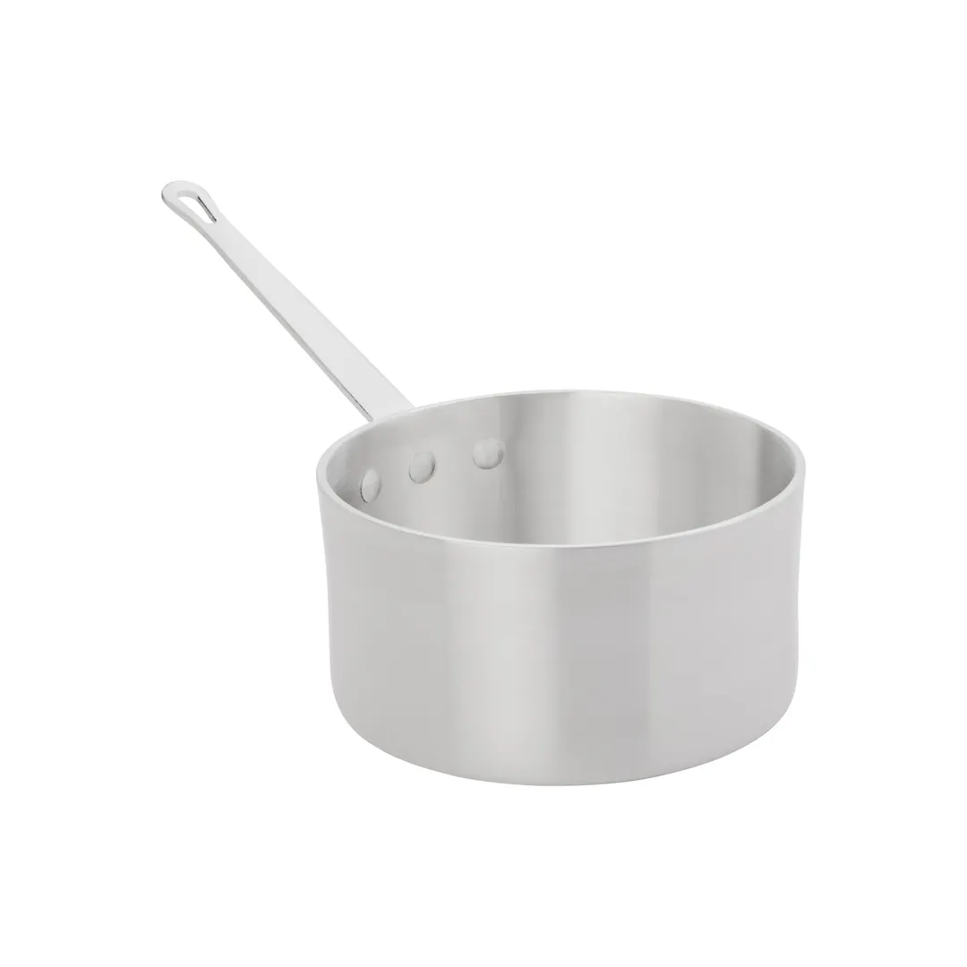 Browne USA 5814503 3-3/4 Qt Sauce Pan, 8" Dia x 4-1/2" H, Riveted Handle, 2‑Gauge Aluminum