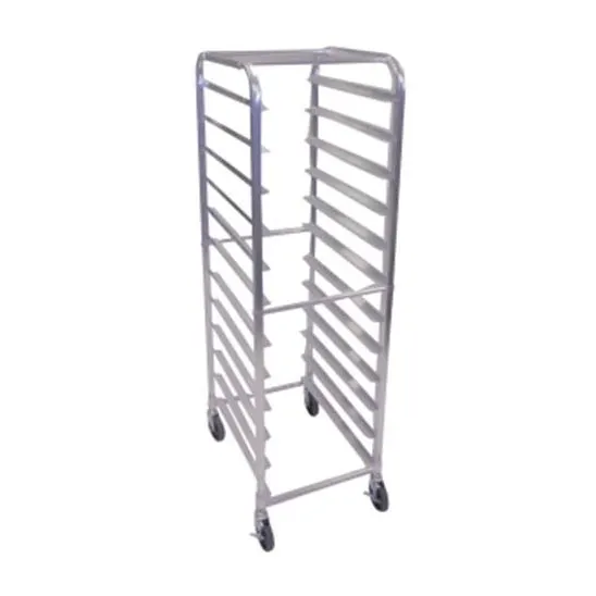 Browne USA 589112 Bun Pan Rack, 12 Sheet Pan Capacity, Aluminum, 69H, End Loading, Knocked Down