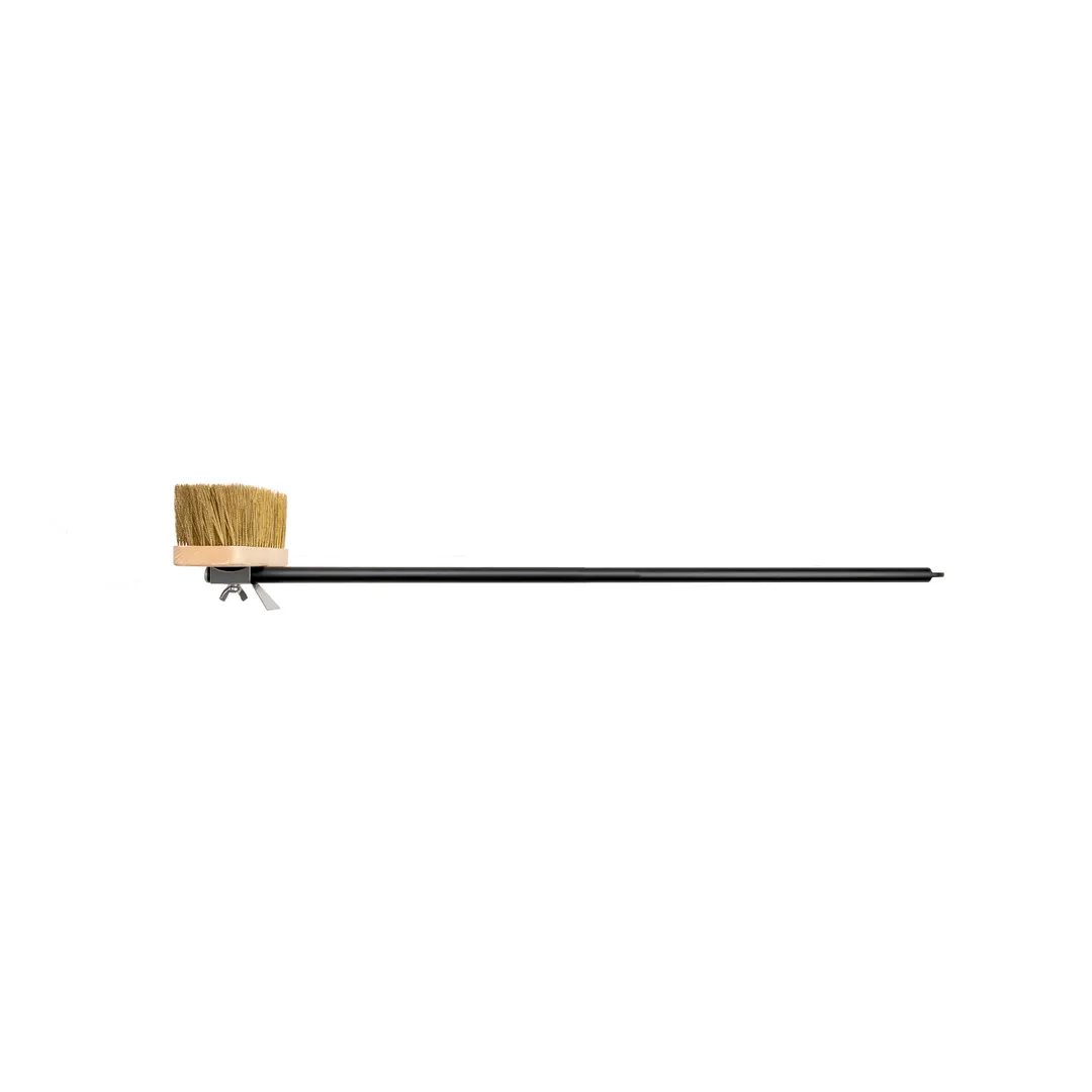 Browne USA 61400-35 Napolitani Rotating Oven Brush, 35" Long, Steel Bristles for Pizza Ovens
