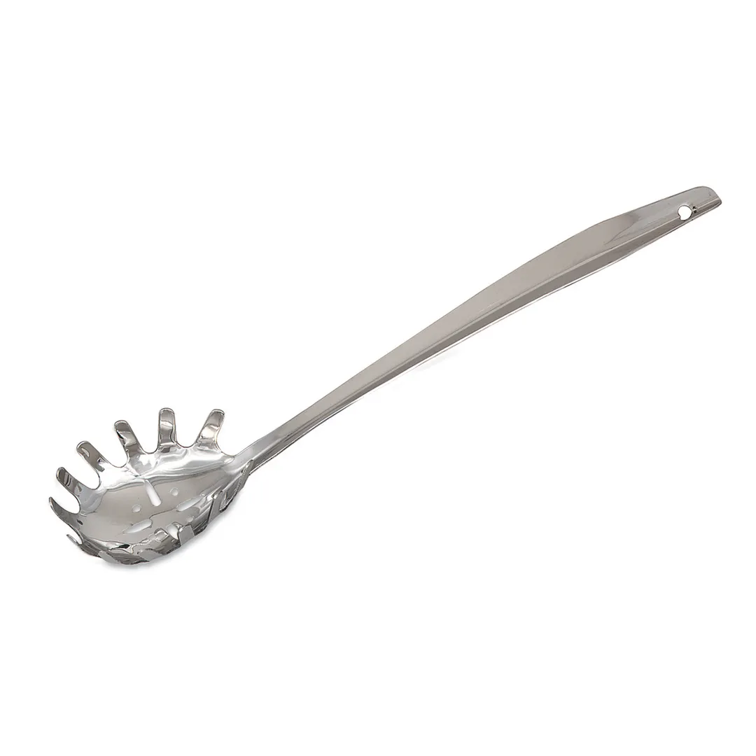 Browne USA 71073 Spaghetti Fork, 11½" Blunted Tips, Grooved Handle, 1.2 mm Stainless Steel
