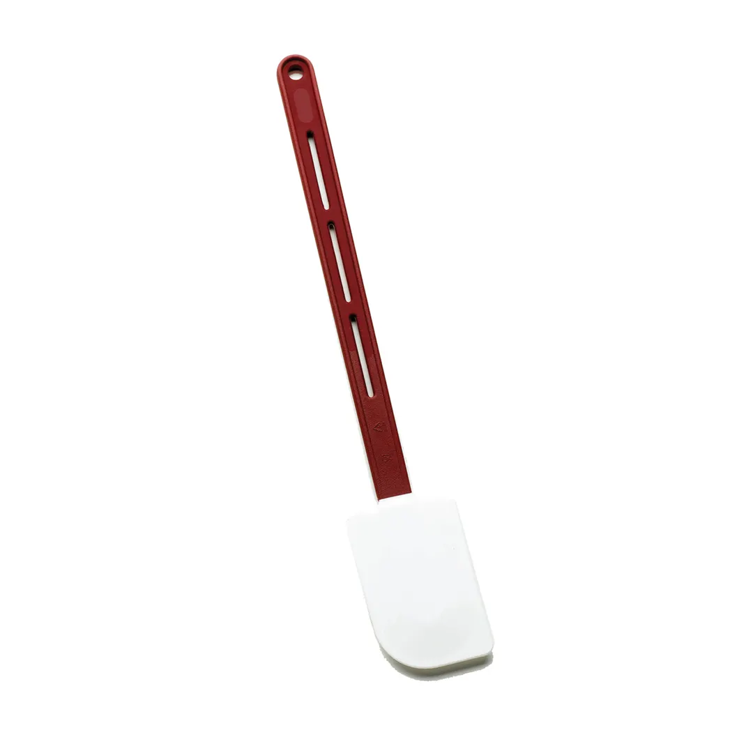 Browne USA 71778 Scraper Spatula, 16.3" Length, Red Handle, Silicone Blade, Heat to 500°F (260°C)