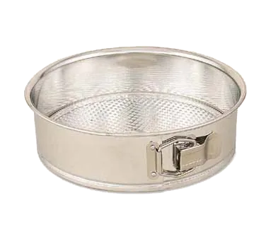 Browne USA 746073 Springform Pan, 9-1/4" Dia x 2-1/2" Deep, Tin‑Plated Steel, Uncoated