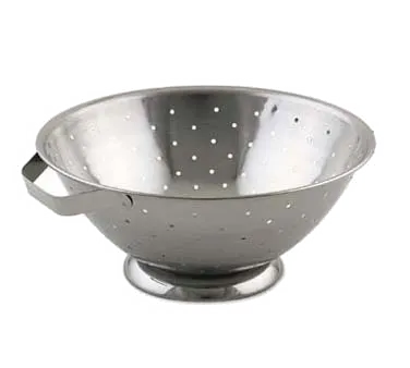 Browne USA 746111 Stainless Steel Colander, 13 Qt, 15¼" Diameter, Handled, Mirror
