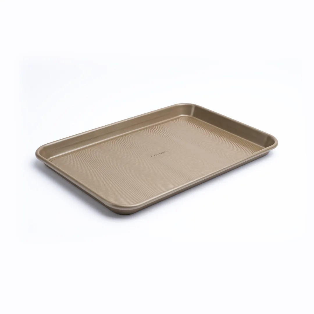 Browne USA 746278 CUISIPRO Baking Sheet, 15.5" x10.5" x1" Steel, PFOA‑Free, 500°F Heat‑Resistant